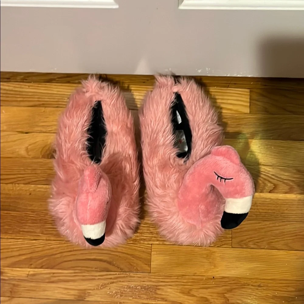 Critter Creations Pink Flamingo Slippers - Picture 2 of 4